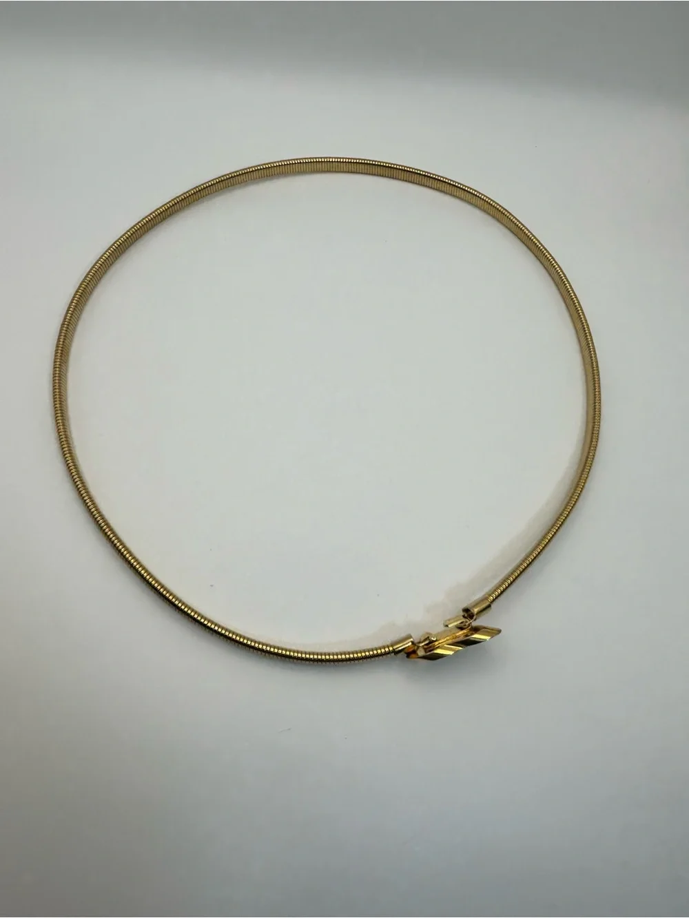 Vintage Gold-tone Snake Chain Waist Belt Heart Shaped Clasp 24
